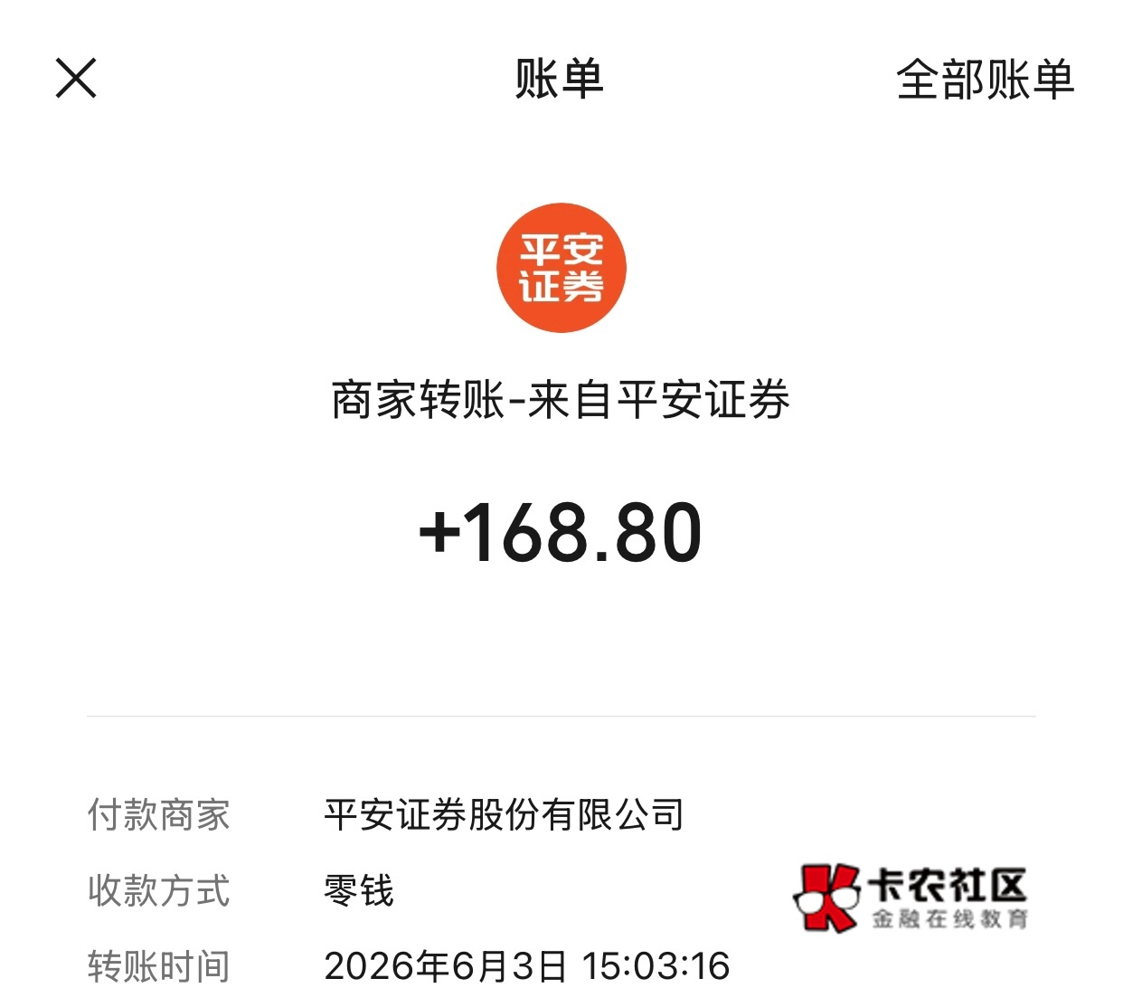 平安168得吃，上次活动给了1000E卡，今天又给我168去过关，很奈斯！


58 / 作者:天堂比不上故乡 / 