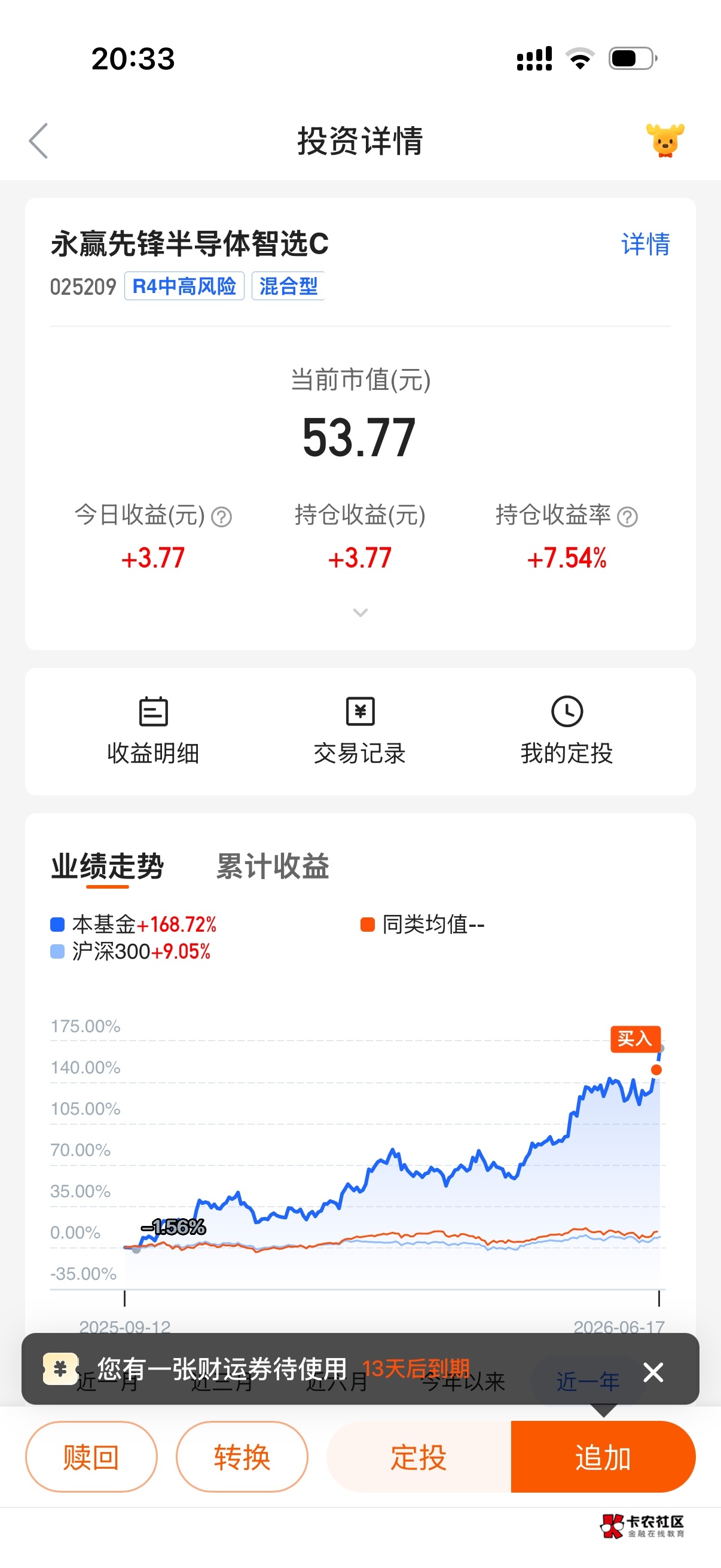 陆基金可以卖了，一天涨7个点

55 / 作者:脑袋困 / 