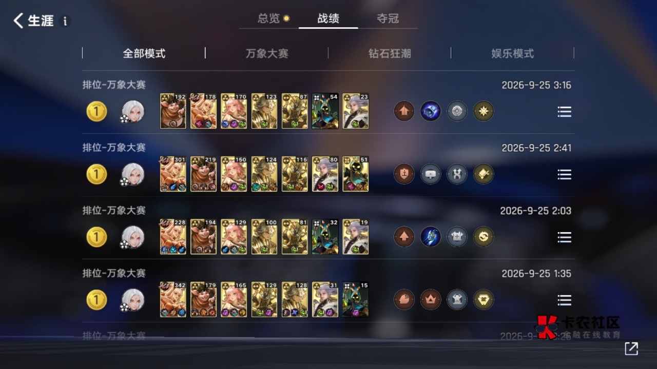 玩万象棋的老哥可以试试明先生，一路打到星耀1，百分之百前三率，百分之77夺冠率


41 / 作者:元朗龟哥 / 