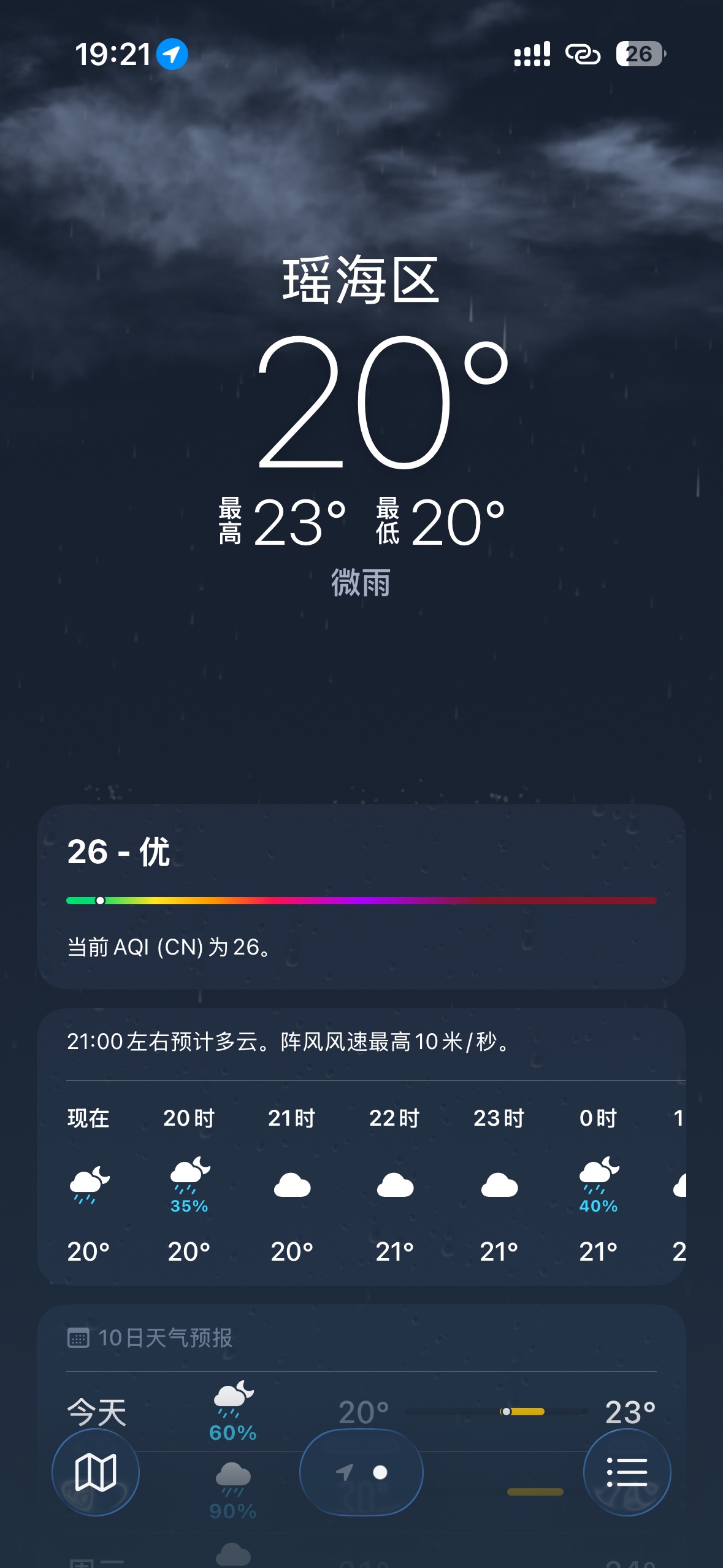 广州开始降温了？
今天晚上居然体感22℃吹凉风了
前几天晚上都是30-32℃体感，瓜皮房47 / 作者:卡农第一富哥 / 