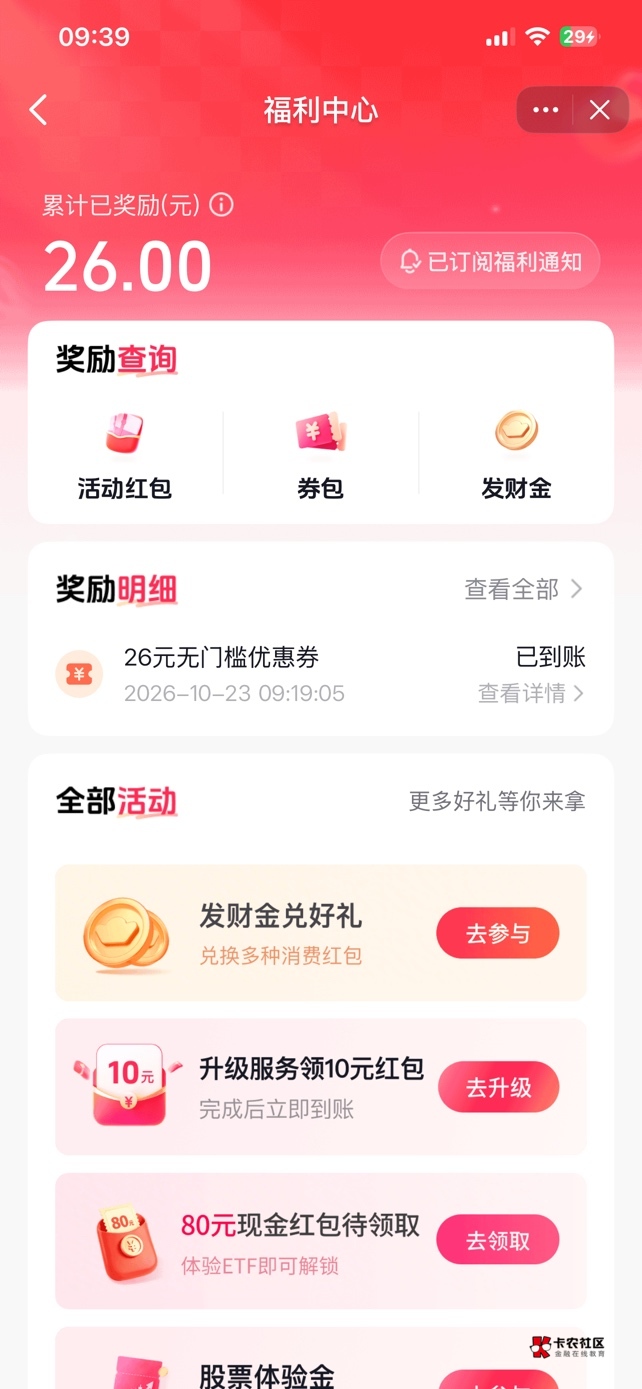 昨天晚上提交的刚刚开户成功了 领了27无门槛券做任务还能领10+80

37 / 作者:胡彦祖 / 